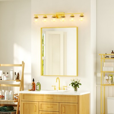 Rectangular Aluminum Framed Wall Bathroom Vanity Mirror