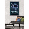 Trends International MLB Seattle Mariners - Neon Helmet 23 Framed Wall Poster Prints - 2 of 4