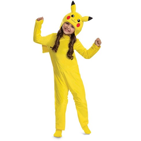 DISGUISE KID'S POKEMON PIKACHU JUMPSUIT COSTUME, YELLOW, SIZE Small (4-6)