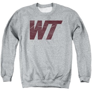 West Texas A&M University Official Distressed Primary Logo Adult Crewneck Sweatshirt - 1 of 4