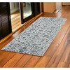 Charcoal Ivory And Light Blue Oriental Area Rug - 2 of 4