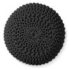 Casafield Pouf Ottomans, Cotton Knit Foot Stools, Boho Floor Pouffes for Living Room - 3 of 4