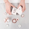 Pavilion Gift Company - Crystal Snowflake in Rose Gold - 1 CM Austrian Crystal Stud Earrings & Adjustable Ring - Rings - 2 of 4