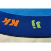 Carpets for Kids PLUS Circletime Early Learning Classroom Rug 7'6" x 12'Oval, Blue - 2 of 4