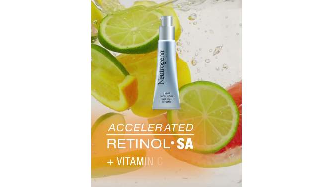 Neutrogena Rapid Tone Repair Retinol + Vitamin C Dark Spot Corrector Face Serum - 1 oz, 2 of 11, play video