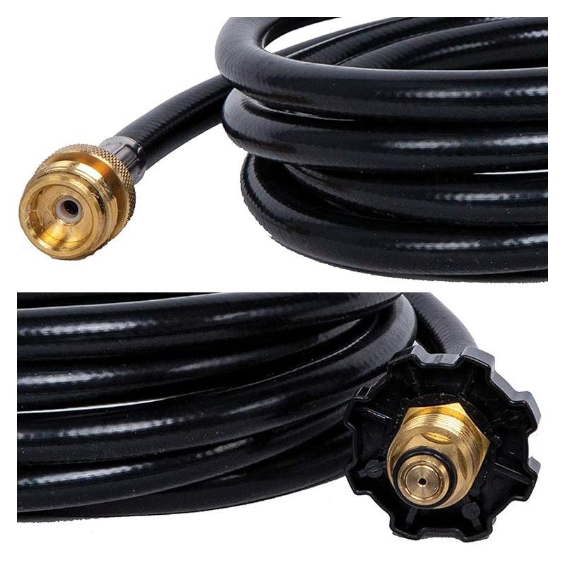GRILLBLAZER 8 Foot Propane Hose and Adapter for 20lb Propane Tank for Blowtorches, 2 of 7
