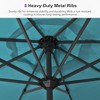 PURPLE LEAF Patio Umbrella Outdoor Table Umbrella Aluminum Frame Market Umbrella Sun Umbrella with 8 Sturdy Ribs - 4 of 4
