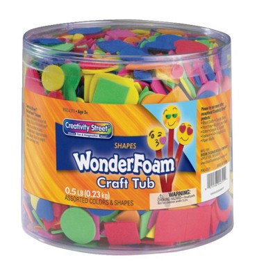 Wonderfoam Self-Adhesive Whimsical Assorted Shape Foam Sticker, Assorted  Size, Assorted Color, 4 oz
