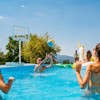 Costway Adjustable Pool Basketball Hoop with with Fillable Base Shatterproof Backboard 3.1-4.1 FT Adjustable Height - 4 of 4