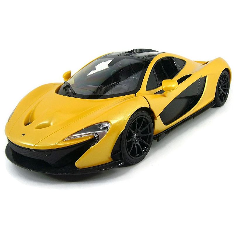 Link Worldwide Ready! Set! Go! 1:14 RC McLaren P1 Sports Car With Lights And Open Doors - Yellow, 1 of 4