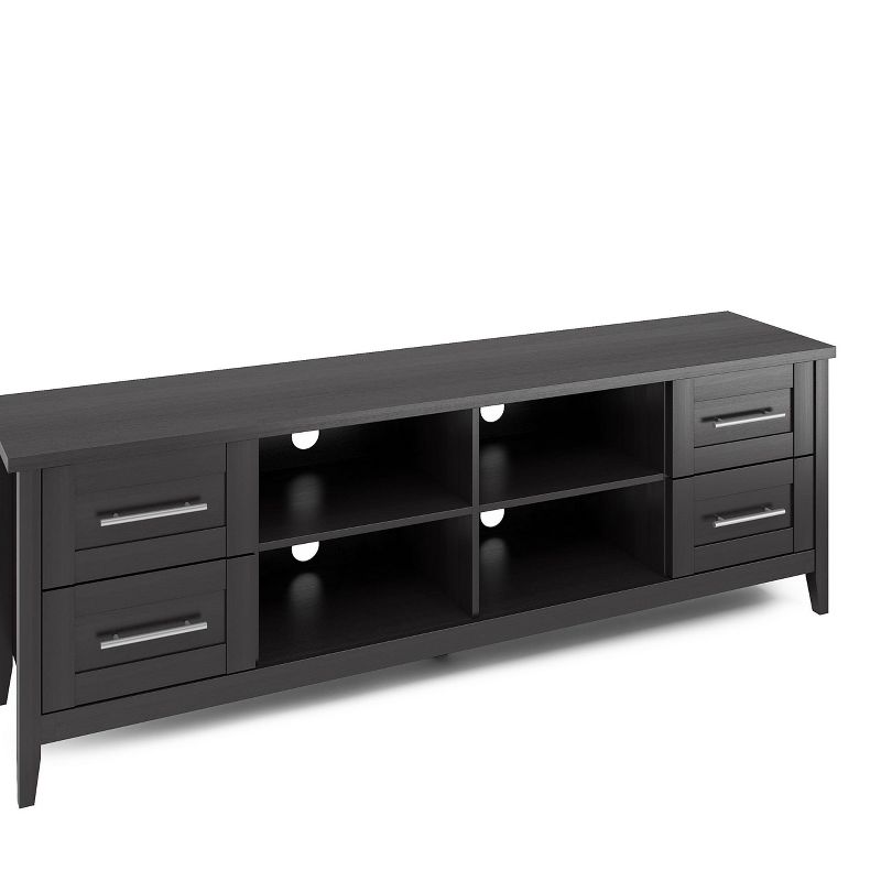Jackson Extra Wide Drawer TV Stand for TVs up to 80&#34; Black - CorLiving, 3 of 6