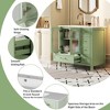 Bella Depot Bathroom Vanity with Sink and Waffle Texture Doors - 4 of 4
