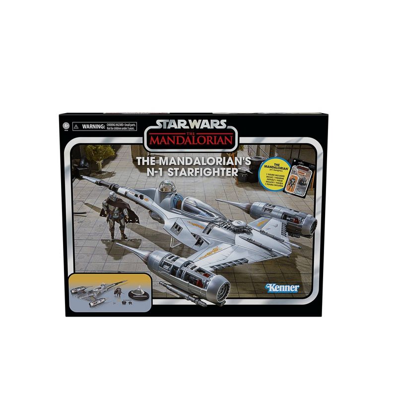 Star Wars: The Mandalorian Vintage N-1 Starfighter Toy Vehicle with Action Figures, 2 of 6