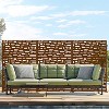 PexFix Outdoor Metal Privacy Screen Garden Fence Bricks Pattern Wall Applique - 2 of 3