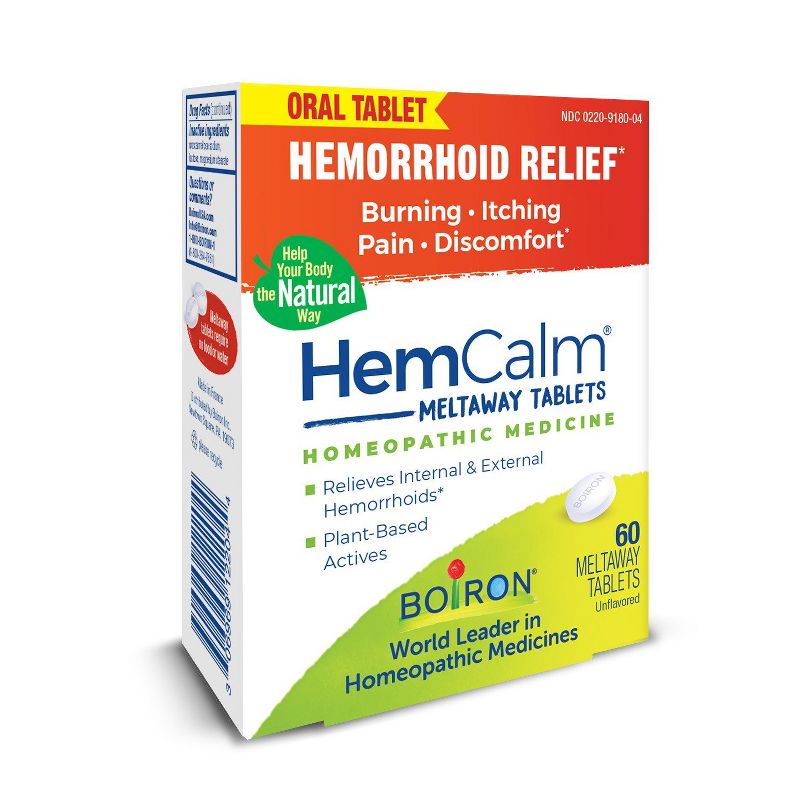 Boiron HemCalm Homeopathic Medicine For Hemorrhoid Relief  -  60 Tablet, 4 of 5