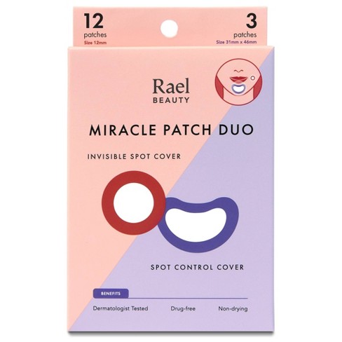 Rael Beauty Miracle Acne Pimple Patch Invisible Spot Cover + Spot Control  Cover Duo - 15ct : Target