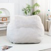 Bean Bag Chair with Armrests, Stuffed High-Density Foam. Lazy Sofa for Adults in Living Room, Bedroom Reading - 3 of 4
