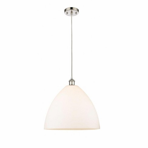 Innovations Lighting Bristol Glass 1 - Light Pendant in  Polished Nickel - image 1 of 1