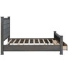 Whisen Queen Size Wood Frame Platform Bed with Upholstered Headboard, Footboard and 2 Drawers - 4 of 4