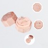 Unique Bargains Octagon Velvet Ring Box 2 Slots for Wedding Ceremony Proposal Engagement Birthday 1 Pc - 3 of 4