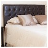 Queen Morris Tufted Headboard Brown Bonded Leather - Christopher Knight Home - image 4 of 4