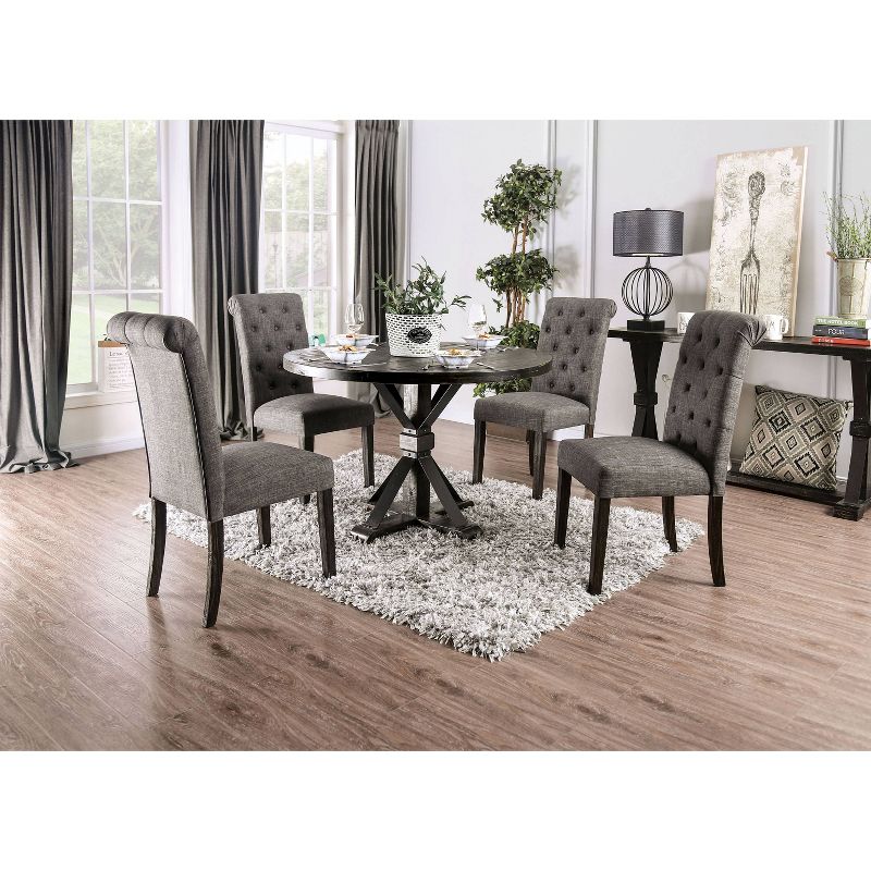 Greiger Round Dining Table Black - HOMES: Inside + Out, 6 of 11