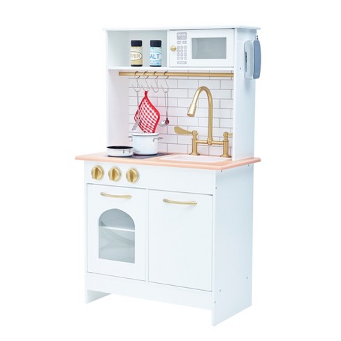 Teamson Kids - Little Chef Berlin Modern Play Kitchen - White / Blue