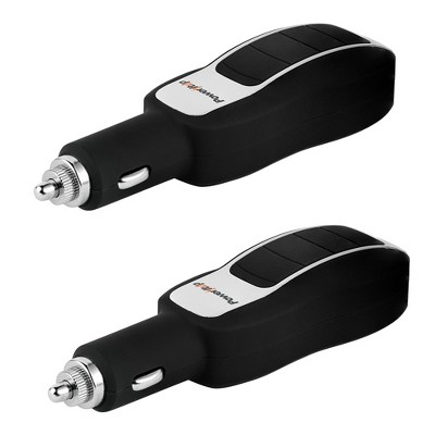 Power It Up 2-PACK 2-in-1 USB Car Adapter & 3,000 mAh Power Bank