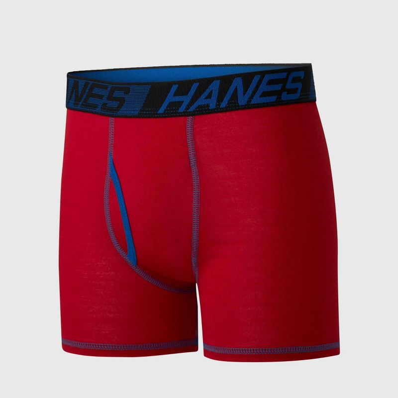 Hanes Boys' 5pk X-Temp Boxer Briefs - Red, 2 of 5