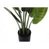 Monarch Specialties Artificial Plant 37 inch Tall Aureum Tree Indoor Faux Fake Floor Greenery Potted Real Touch Decorative Green Leaves Black Pot - 3 of 4