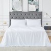 King Size 4 Piece Sheet Set, Bamboo Fiber Soft Comfy Breathable Bed Sheets Set Wrinkle-Free Hotel Bedding Bed Sheets Pillowcase Set with 16" Pockets - 2 of 4