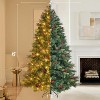 6FT Pre-lit Artificial Christmas Tree, Fluffy Fraser Fir with 350 Warm White Lights, 900 Hinged Branch Tips, Pine Cones & Berries, Holiday Decor - 3 of 4