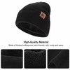 Mysuntown Winter Glove Hat Scarf 3-Piece Set, Warm Knitted Winter Hat Scarf and Touch Screen Gloves for Women, Man - 2 of 4
