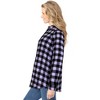 Woman Within Plus Size Classic Flannel Shirt - 4 of 4