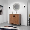 NicBex 24/30"Freestanding Bathroom Vanity with/whitout Top Ceramic Sink,Chic Bathroom Storage Cabinet with 2 Soft Closing Door,1.38"Pre-drilled Faucet - 3 of 4