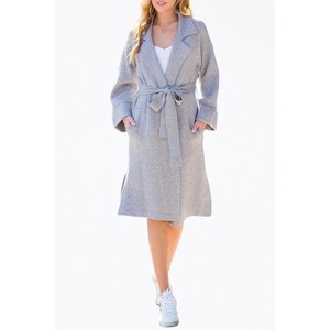 Women's BELTED KNIT CARDIGAN - BluIvy - 1 of 4