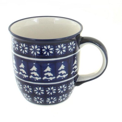 Blue Rose Polish Pottery Winter Nights Coffee Mug