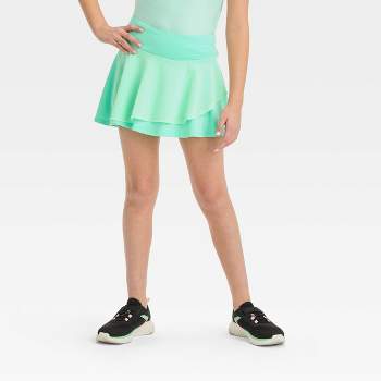 Girls' High-rise 2-in-1 Shorts - All In Motion™ Mint Green S : Target