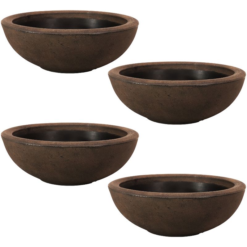 Sunnydaze Indoor/Outdoor Patio, Garden, or Porch Weather-Resistant Double-Walled Percival Flower Pot Planter - 20.75" - Sable Finish, 1 of 9