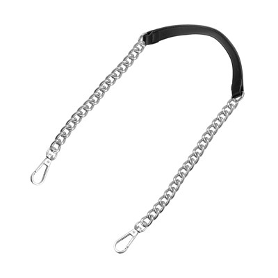 Unique Bargains Metal Corrosion-Resistant PU Leather Purse Flat Chain Strap
