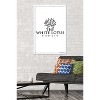 Trends International The White Lotus - Black and White Logo Framed Wall Poster Prints - 2 of 4