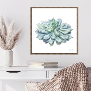 Amanti Art Single Succulents I by Kelsey Wilson Framed Wall Art Print - 1 of 4