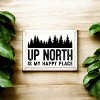 Slickblue Rustic Pine Wood Sign, "Up North Is My Happy Place", Multiple Colors, 9x12 Hanging Plaque - 3 of 3