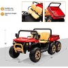 24V Ride on Toys for Big Kids, 4WD Electric UTV 2 Seater Ride on Cars with Remote Control, Ride on Truck w/ 6-Wheeler Suspension - 4 of 4