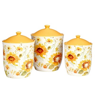 3pc Sunflowers Forever Canister Set - Certified International