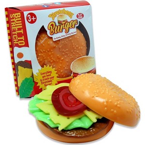 Thin Air Brands Stretcheez Hamburger - Play Food for Kids - Stretchy Pretend Food & Toppings - Mix & Match, Ages 3+, Play Food and Toy Kitchens - 1 of 4