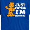 Men's - Garfield - Pretend I'm Listening Short Sleeve Graphic T-Shirt - 2 of 4