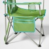 Oversized Outdoor Portable Mesh Camp Chair Green - Embark™ - 4 of 4