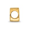 Black Bow Jewelry Letter L Bead Charm in 14k Yellow Gold Plated Sterling Silver - 2 of 4