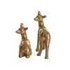 Transpac Gold Deer Decorative Figurines Set of 2 Multicolor Tabletop Decor for Christmas Holiday Gifts and Festive Settings - 3 of 3